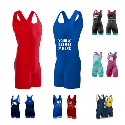 Custom Full Sublimation Wrestling Jumpsuit