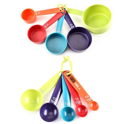 Plastic Measuring Cups & Spoons Set