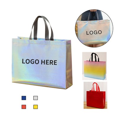 6"L x 11"W Multihued Non-Woven Aluminum-Covered Tote