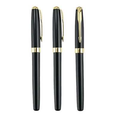 Metal Business Gel Pen with Gold Clip