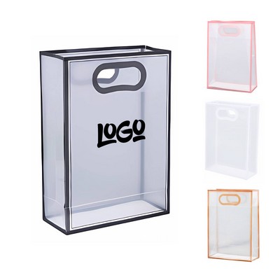 Transparent Clear Frosted Die Cut PP Tote Bag