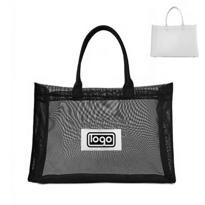 Large Capacity Mesh Yoga Tote Bag