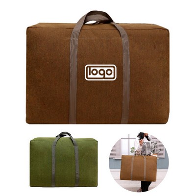 Large Capacity Canvas Clothing Storage Bag