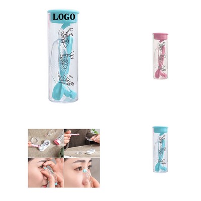 Compact Contact Lens Cleaning and Storage Case