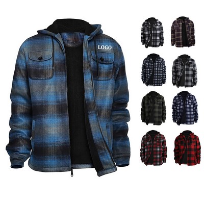 Thick Flannel Plaid Jacket