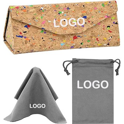 Eyewear Protector Box with Bag & Clean Cloth