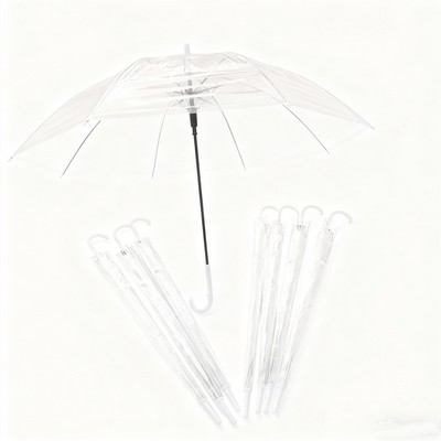 Long-handled Transparent Umbrella
