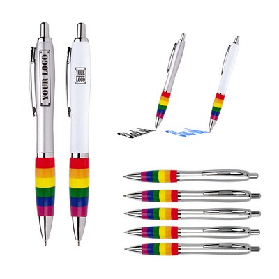 Retractable Rainbow Ballpoint Pens