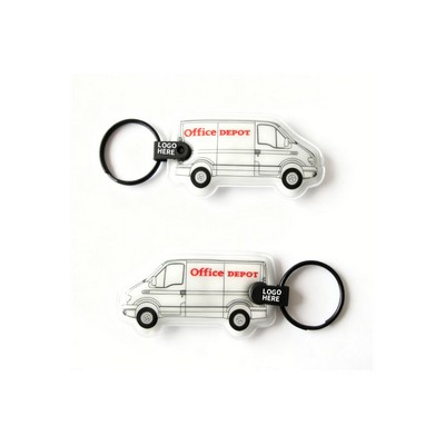 Personalized Van PVC LED Keychain
