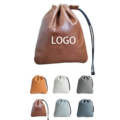 Cowhide Coin Purse Closure