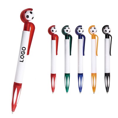 Press-And-Twist Football Ballpoint Pen (Football Party Favour)