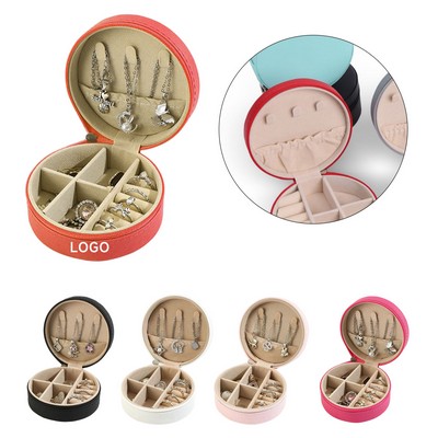 Round Small Jewelry Organizer Box