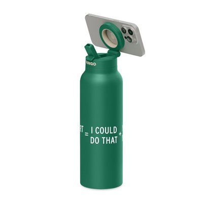 RINGO Pro Water Bottle with Magnetic Booster Ring - 32 Oz. - Green