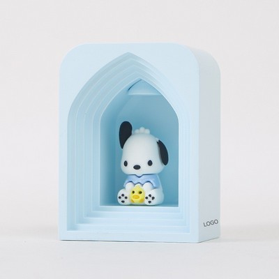 Anime Blind Box Night Light Mystery Collectible Figurine Desktop Lamp Stress Relief