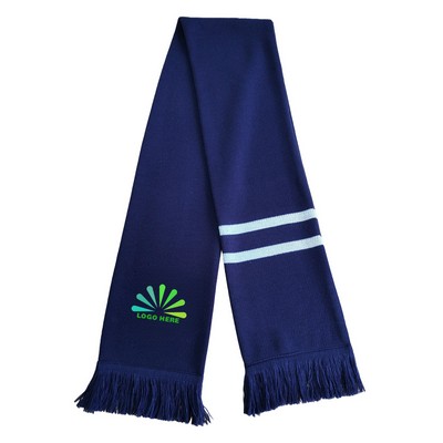 Acrylic Knit Fan Scarf