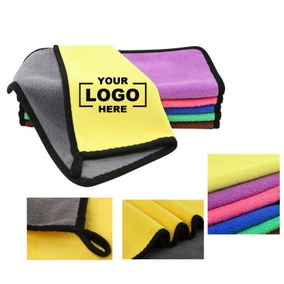 Double-Sided Thickened Coral Fleece Car Wash Drying Towel