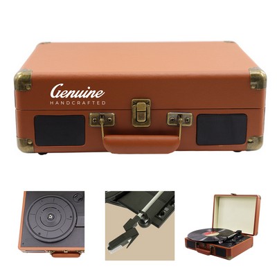 3-Speed Suitcase Record Player