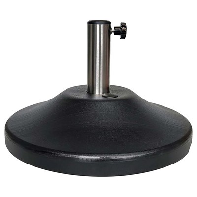 18" Diameter 50 lb. Plastic Exterior Concrete Filled Weighted Umbrella Base