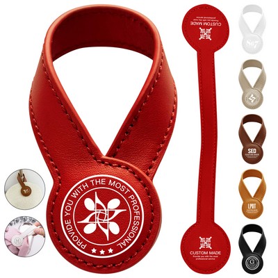 PU Leather Magnetic Hat Clip