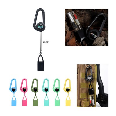 High-Resilience Lighter Case with Telescopic Keyring