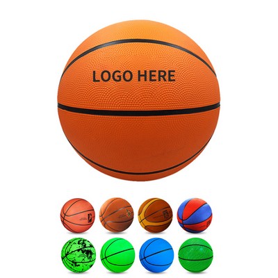 7-Inch Child Rubber Basketball Toy