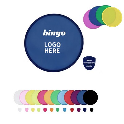 10" Polyester Folding Flying Disc with Pouch