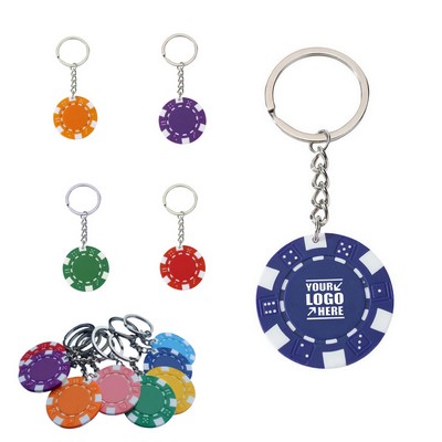 Poker Chip Keychain