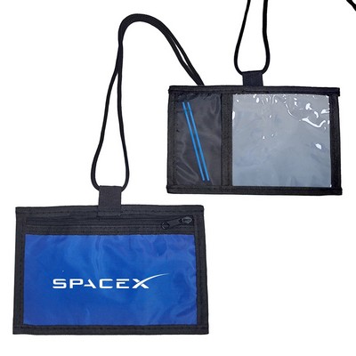 6.7"x 4.8" Printed Neck Wallets with 600D or 210D/PVC