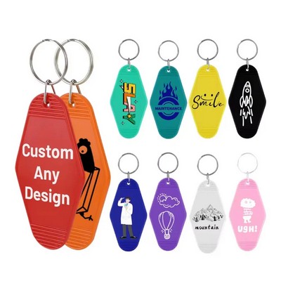Custom Motel Shape Keychain