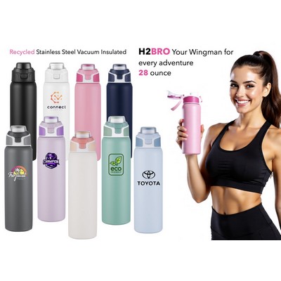 H2BRO 28OZ Sports Stainless Steel Vacuum