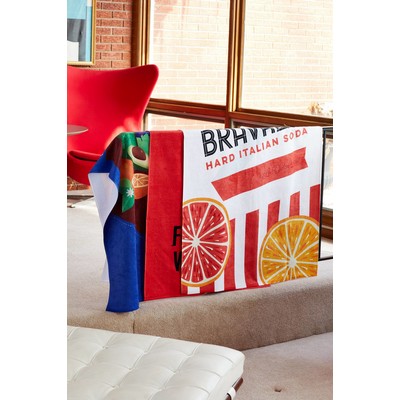 Colorfusion™ Cotton Blend Velour Beach Towel