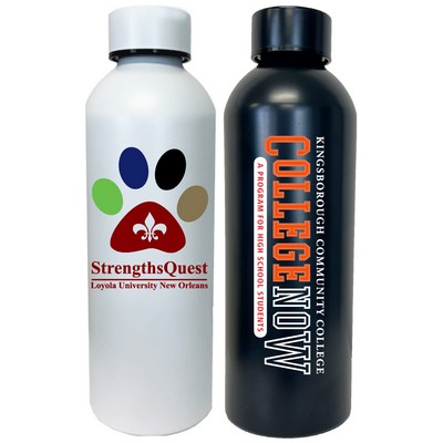 25 Oz. Aluminum sports water bottle, BPA free