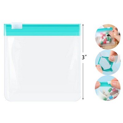 Reusable Translucent Self Sealing Medicine Bag