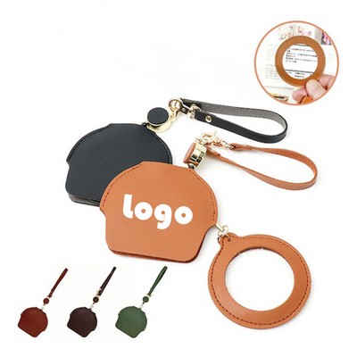 10X Vintage Leather Magnifier W/ Stretchable Strap