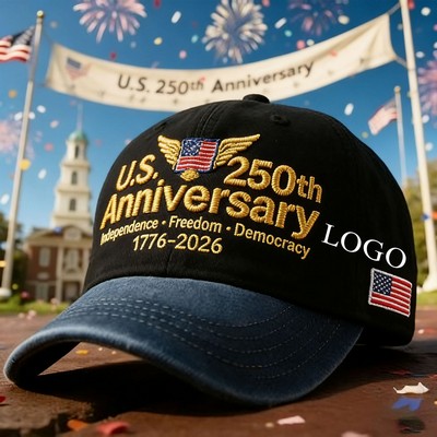 Custom Adjustable 250th Anniversary Tribute Cap