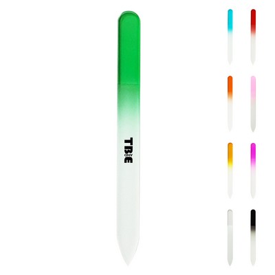 Double Sided Glass Nail File W/ Sleeve