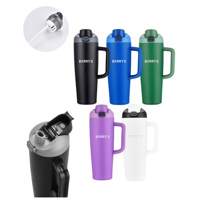 Union Printed - 21oz Vacuum Bottle Mug w/ Infuser Insert - Laser Engraved