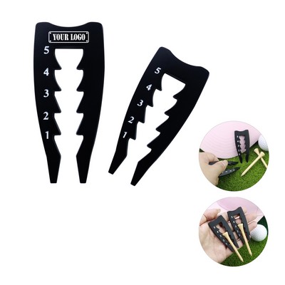Golf Tee Height Adjuster Divot Tool