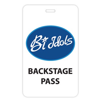 Screen Printed Poly Write-on Tag (3"x5") Rectangle