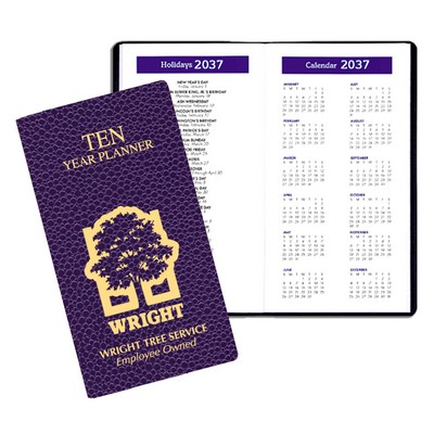 10 Year Reference Calendar w/ Cobblestone Cover