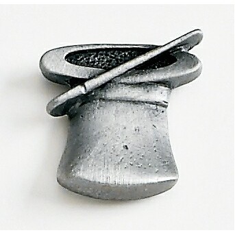 Magician's Hat Marken Design Cast Lapel Pin (Up to 1")