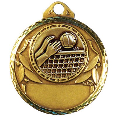 Stock Diamond Struck 2" Medal- Volleyball