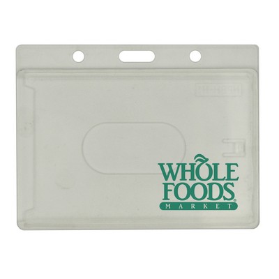 Holder - Rigid - Horizontal - 3 Card-Clear: OUTER- 3.67" X 2.85" INSERT- 3.37" X 2.12"