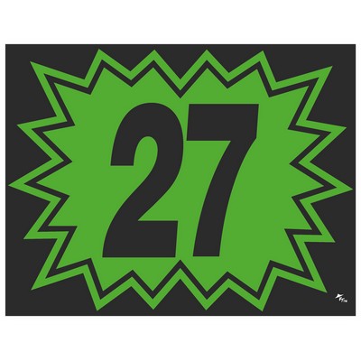 Vinyl Highlights Burst Model Years Decal (Green/Black)