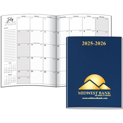 Large Deluxe Monthly Saddle Stitched Academic Planner