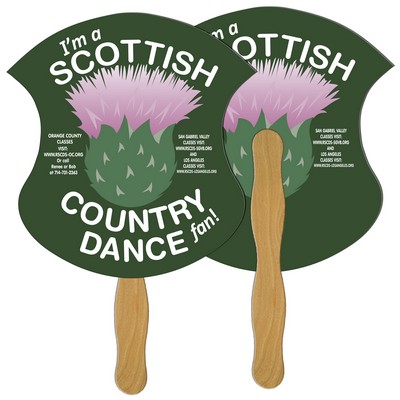 Badge Fast Hand Fan (2 Sides) 1 Day