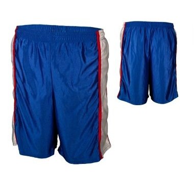 Adult Cool Mesh Flat Back Short w/ Contrasting Side Panel & Piping (7" Inseam)