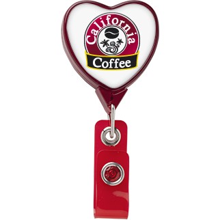 Jumbo Heart Retractable Badge Reel
