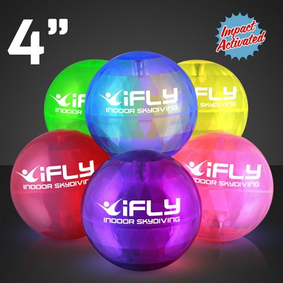 Assorted Large Light Up Bouncy Ball - PRINTED