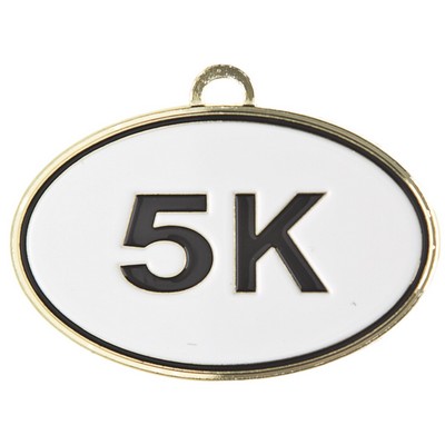 Medals,"5K" - Small Oval 2-1/2" x 1-7/8"